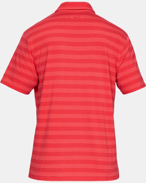 Men's UA Charged Cotton® Scramble Stripe Polo, Red, pdpMainDesktop image number 4